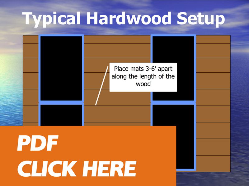 Hardwood floor drying panel placement document Reets Drying Academy