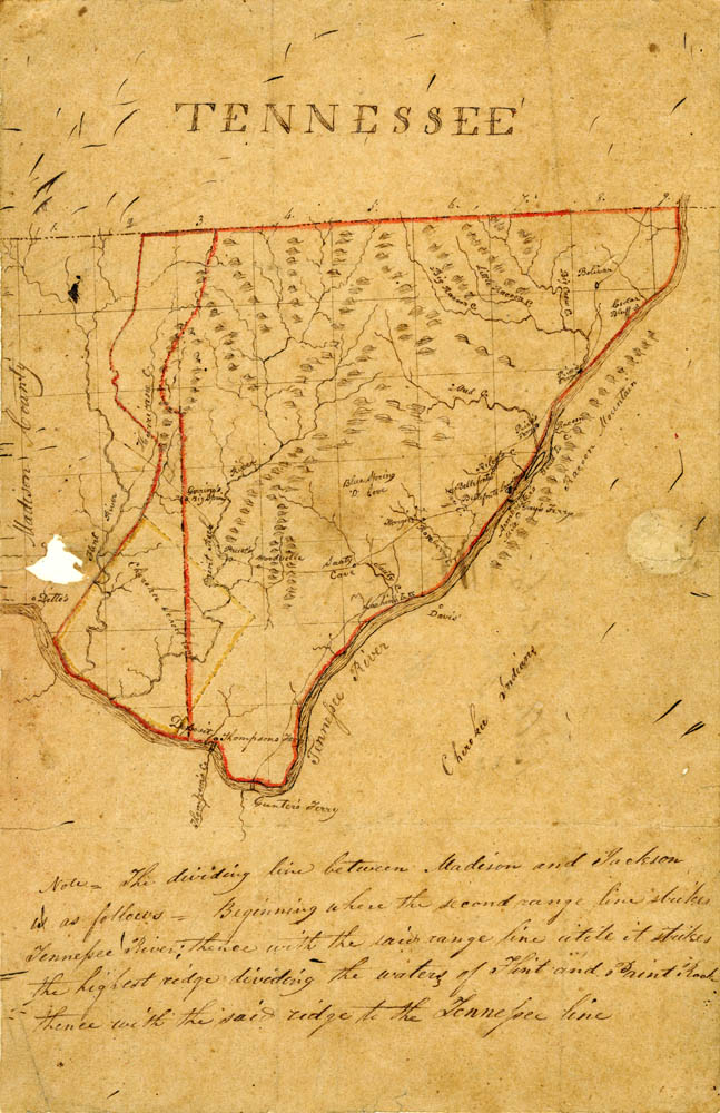 Maps of Al & TN Matthew Rhea 1830