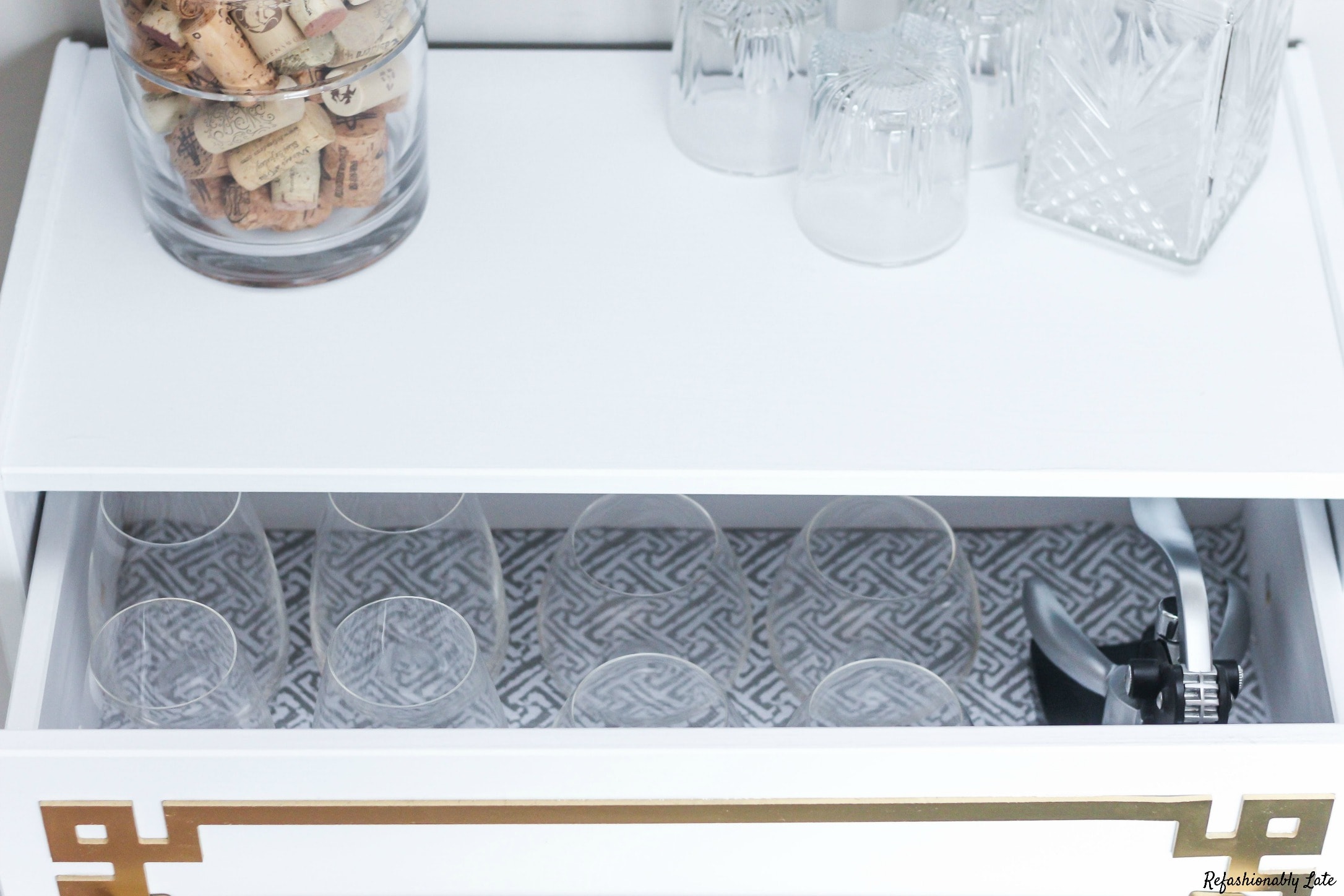 Stemware Storage • REFASHIONABLY LATE