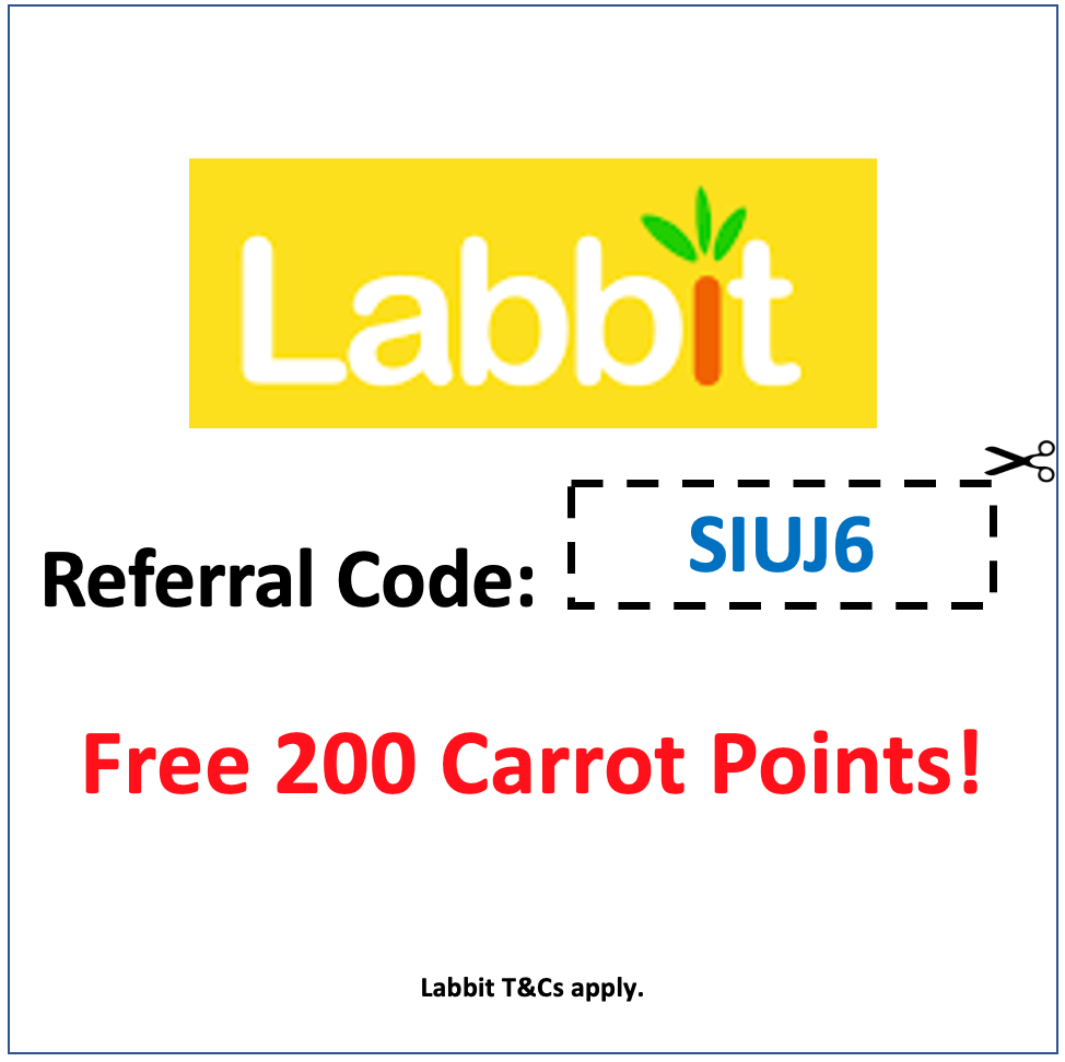 Labbit Referral Promo Code SIUJ6 (FREE 200 Carrots Points)