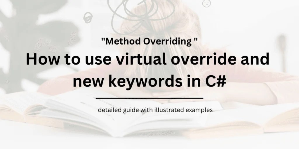 How to use virtual override new keywords in C