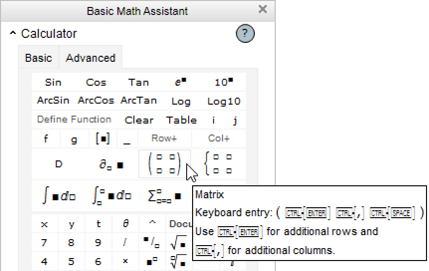 Input a Matrix—Wolfram Language Documentation
