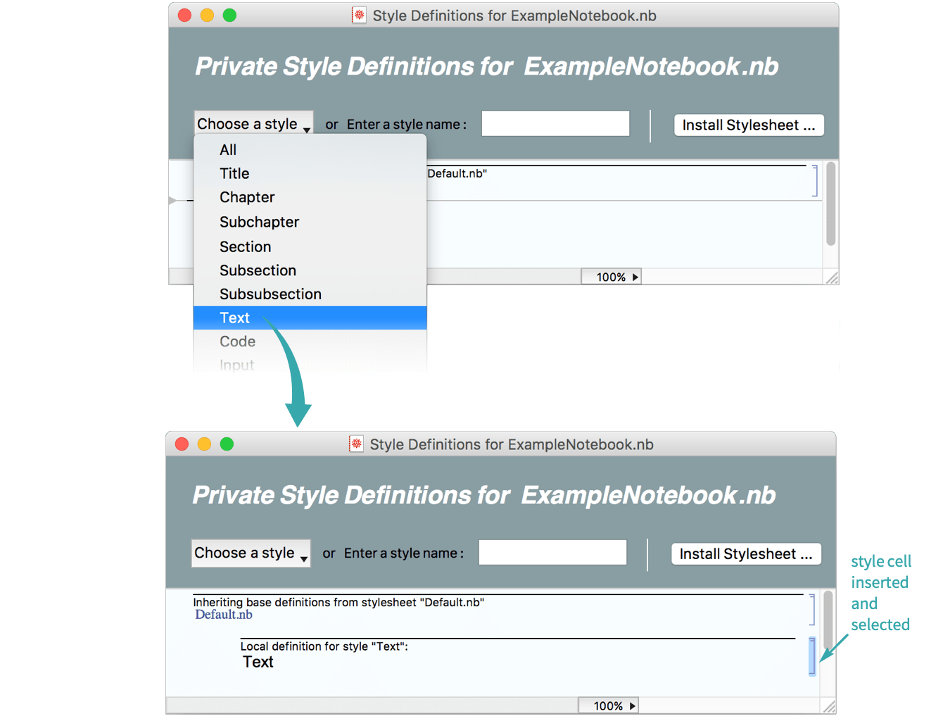Edit a Style in a Notebook's Stylesheet—Wolfram Language Documentation