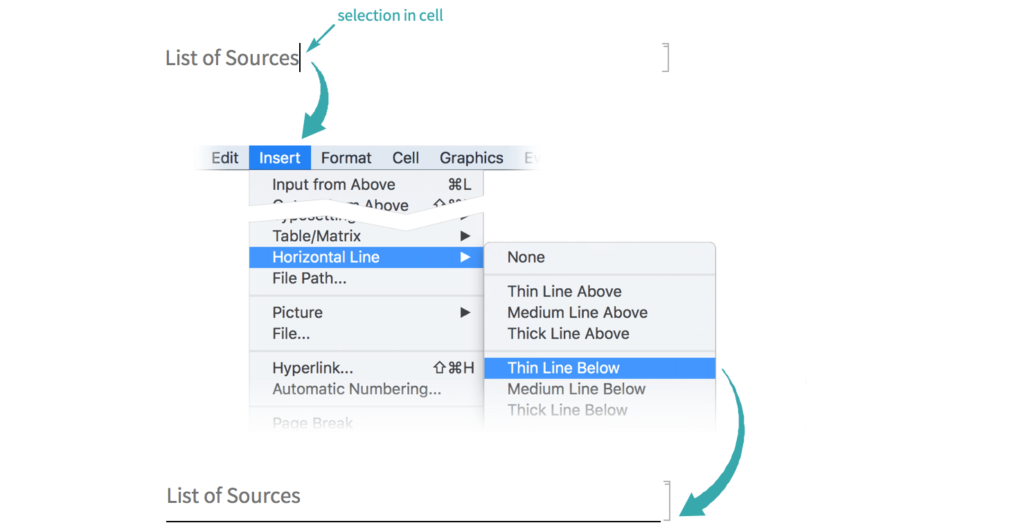 Insert a Horizontal Line in a Notebook—Wolfram Language Documentation