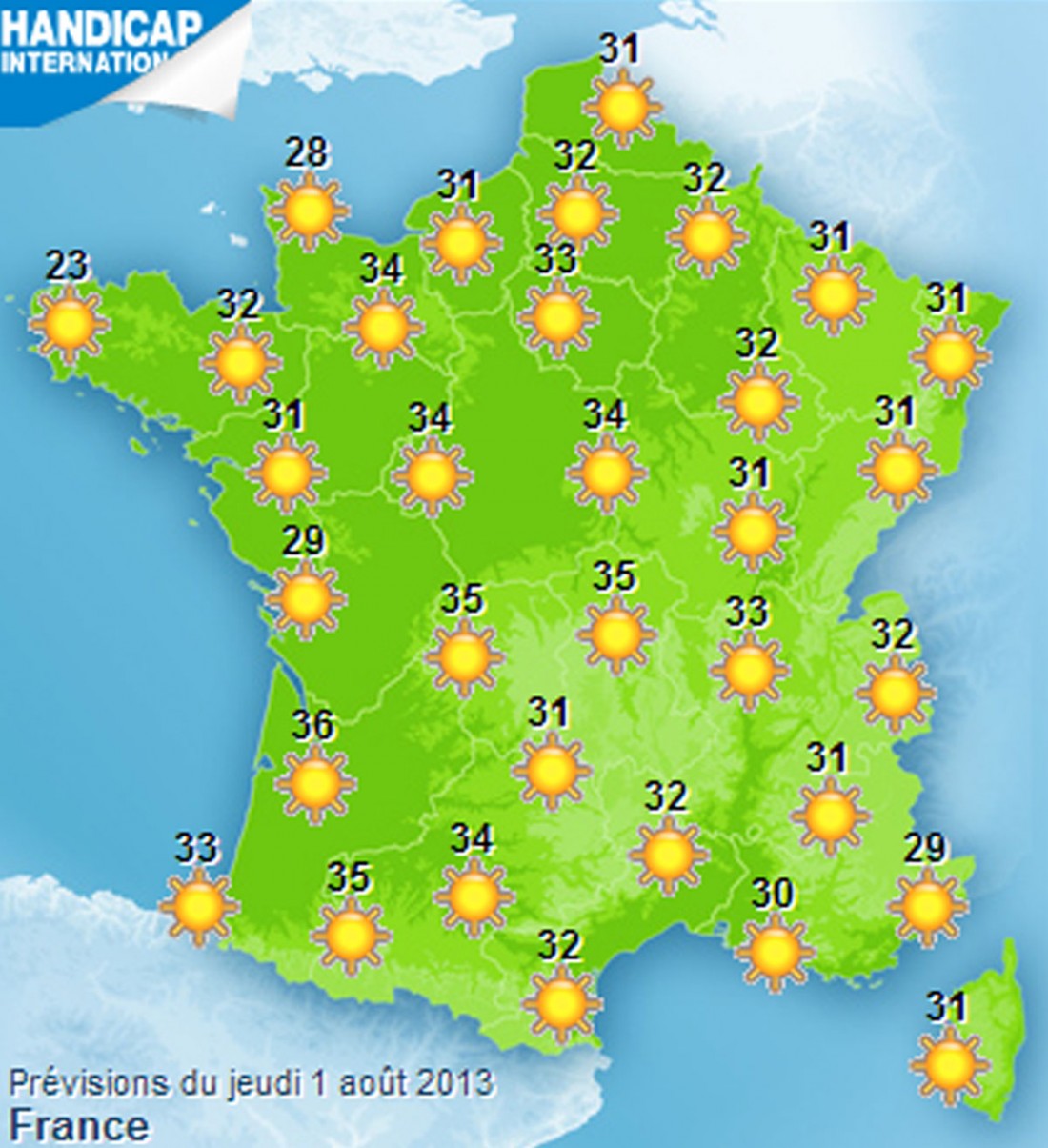 Météo nouveau pic de chaleur ce jeudi 1 août 2013 L'Obs