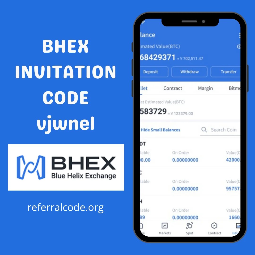 BHEX Invitation Code vjwnel 50 Referral bonus for new user