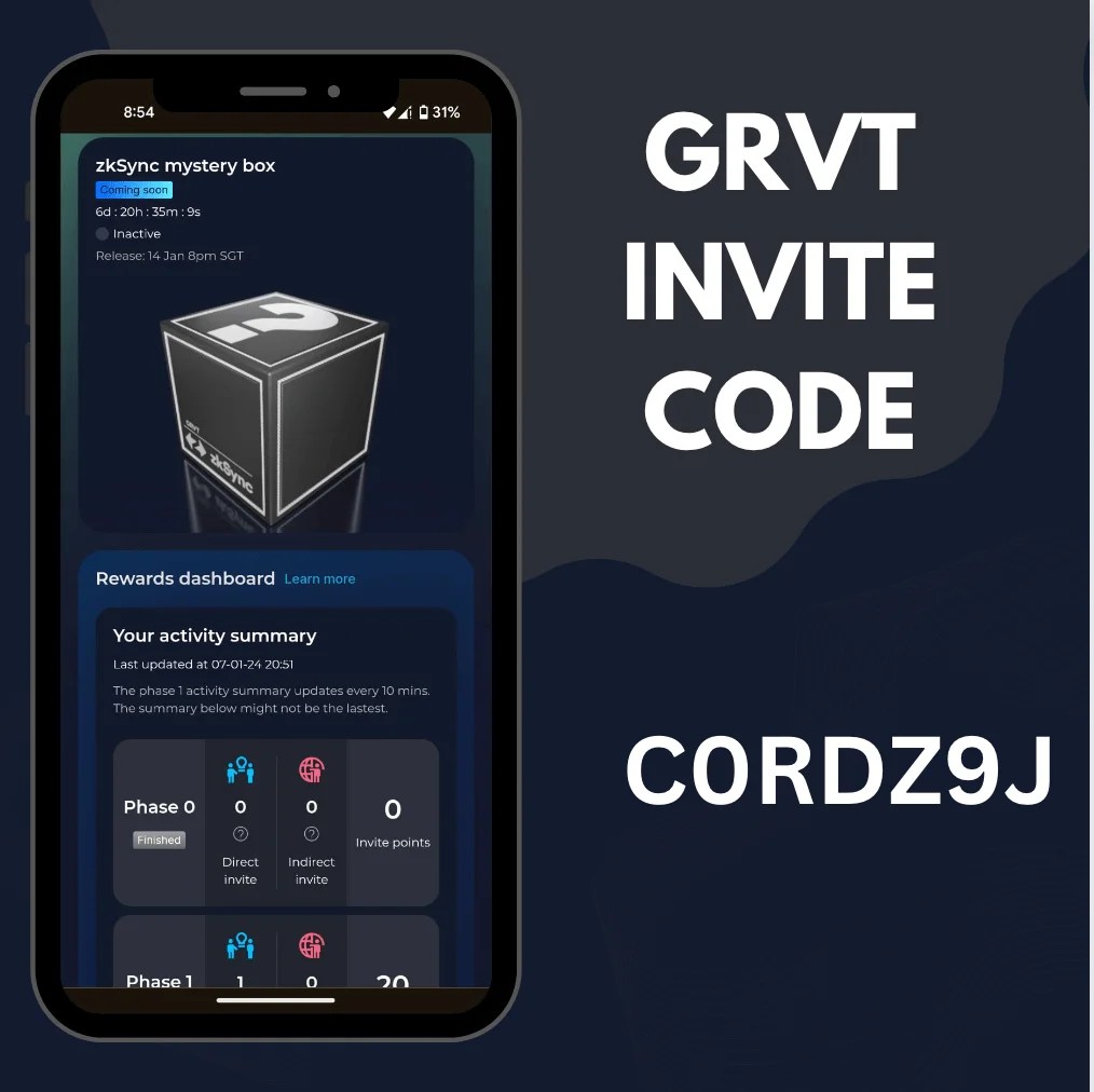 [10+ invite codes] Exclusive GRVT Invite Code to Join Waitlist for Phase 1 Reward Program