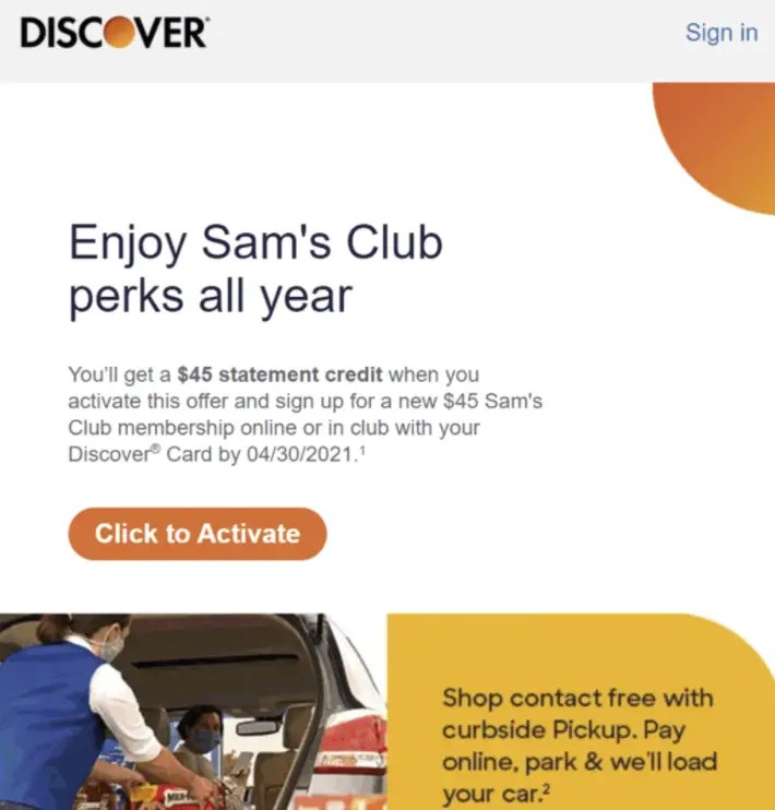 Sam's club free membership Referral Offer