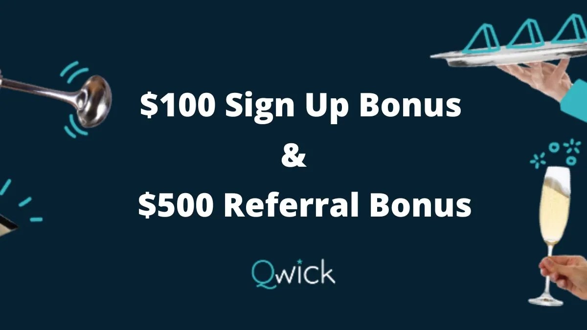Qwick Referral Code 100 Sign Up Bonus & 500 Referral Bonus