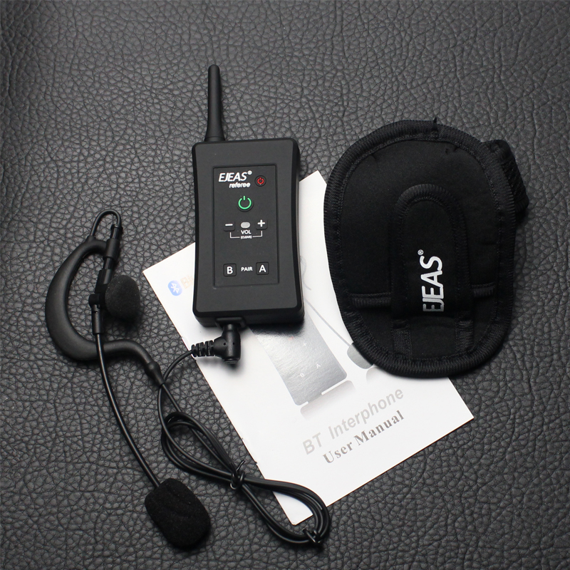 3pcs Set Football Soccer Referee Bluetooth Full Duplex Referee