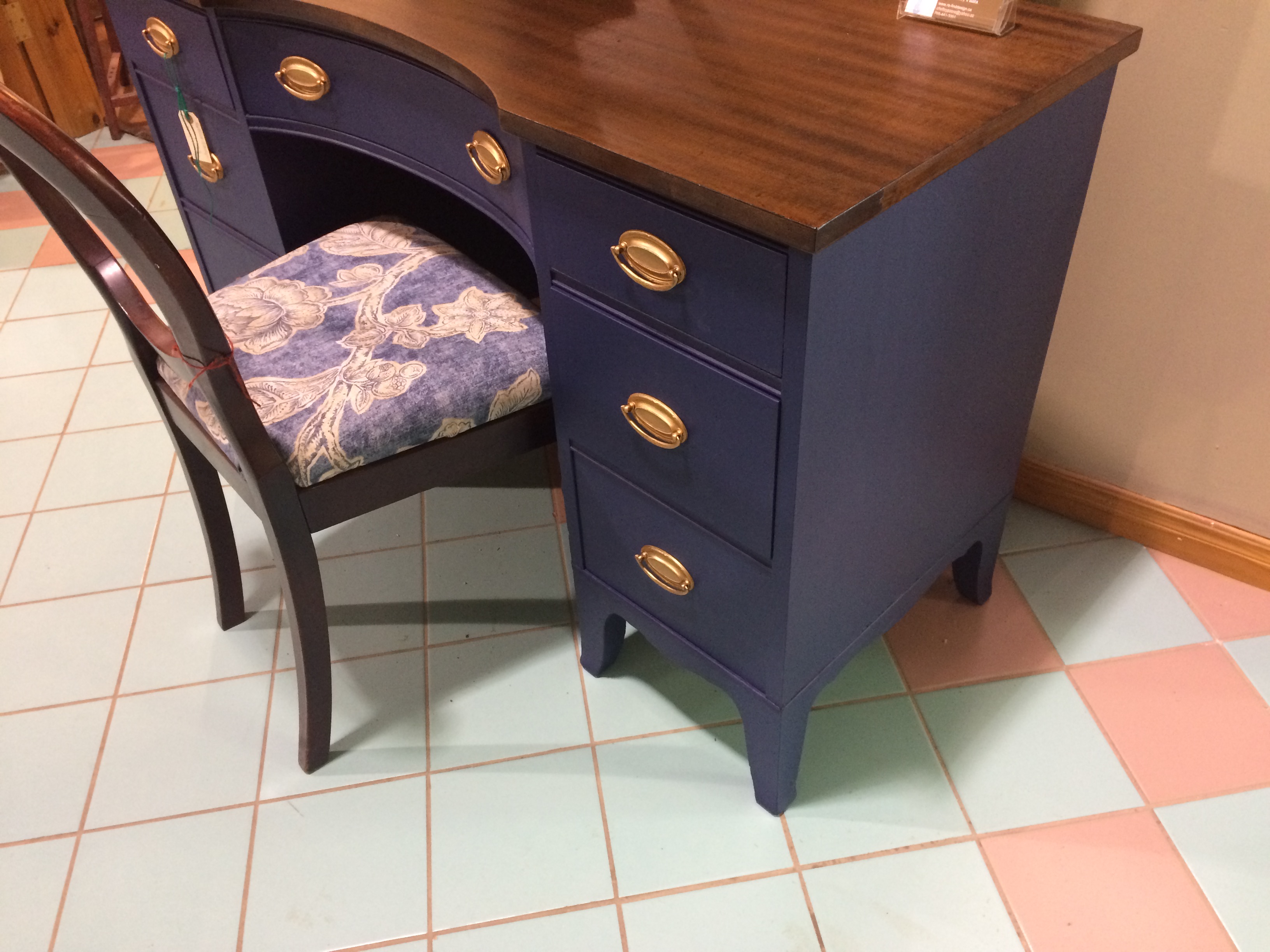 Navy Vanity/Desk Re*find Design