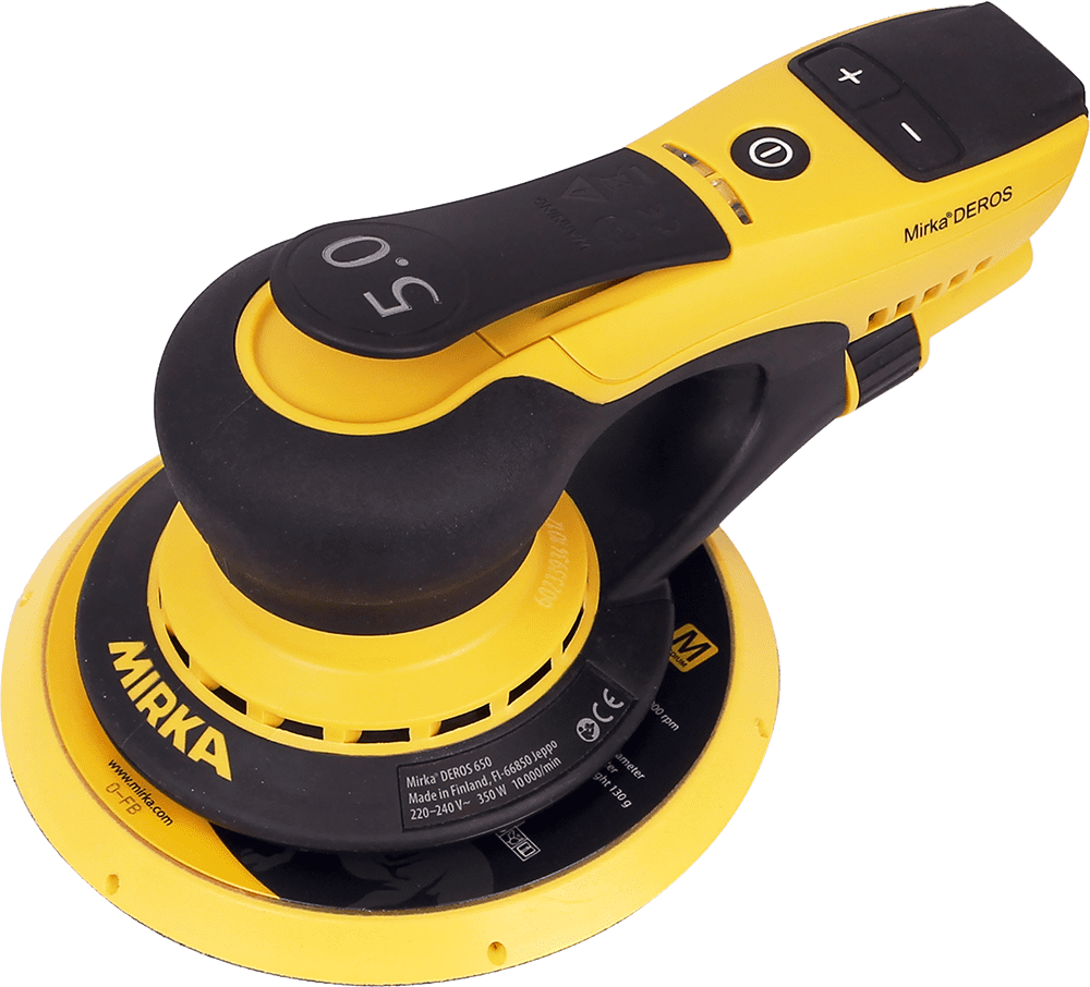 Mirka DEROS 650CV 150mm Orbit Sander 5mm Orbit Refinish Systems Ltd