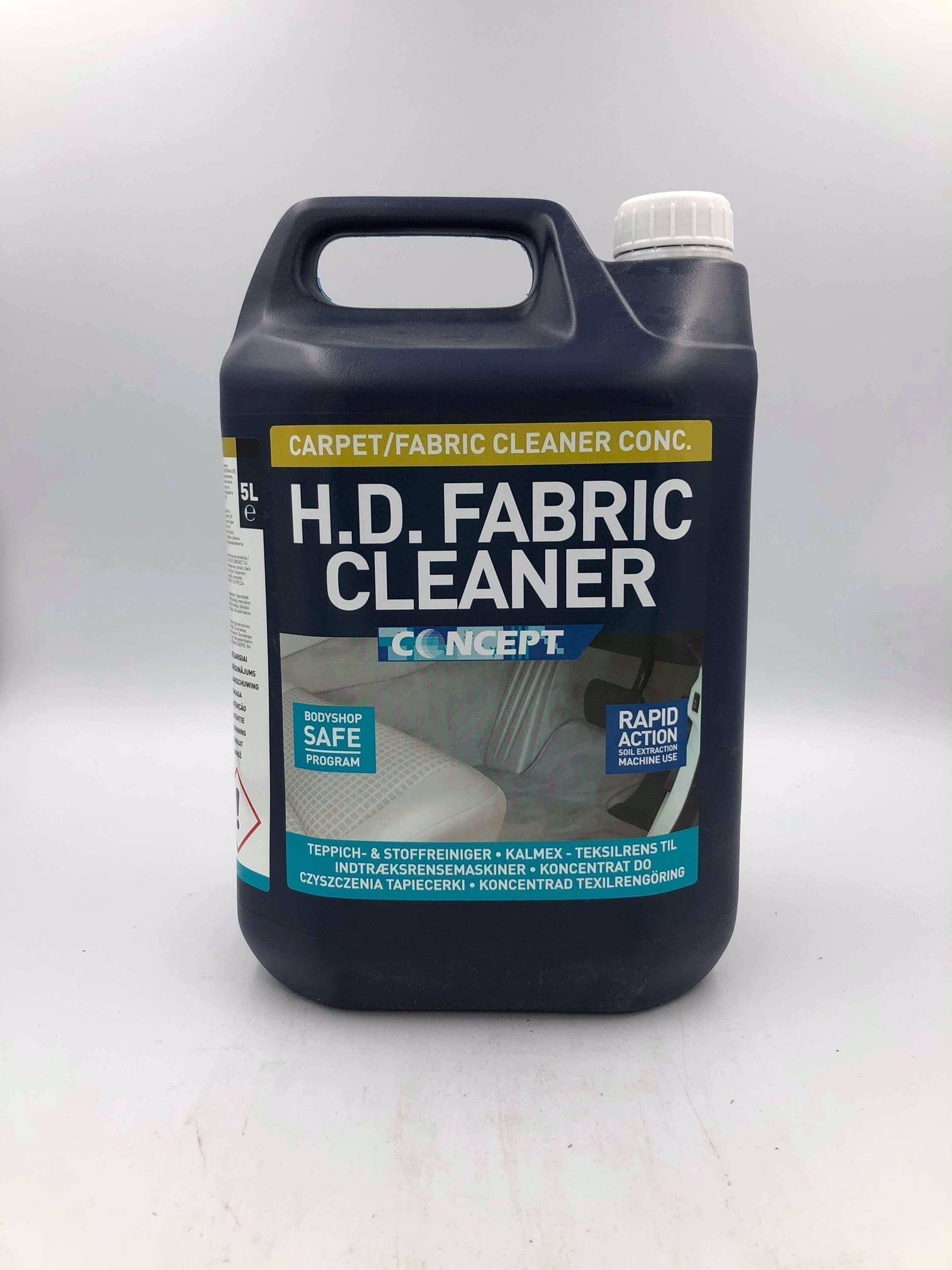 Concept H.D. Fabric Cleaner 5L Valeting Supplies Refinish Systems