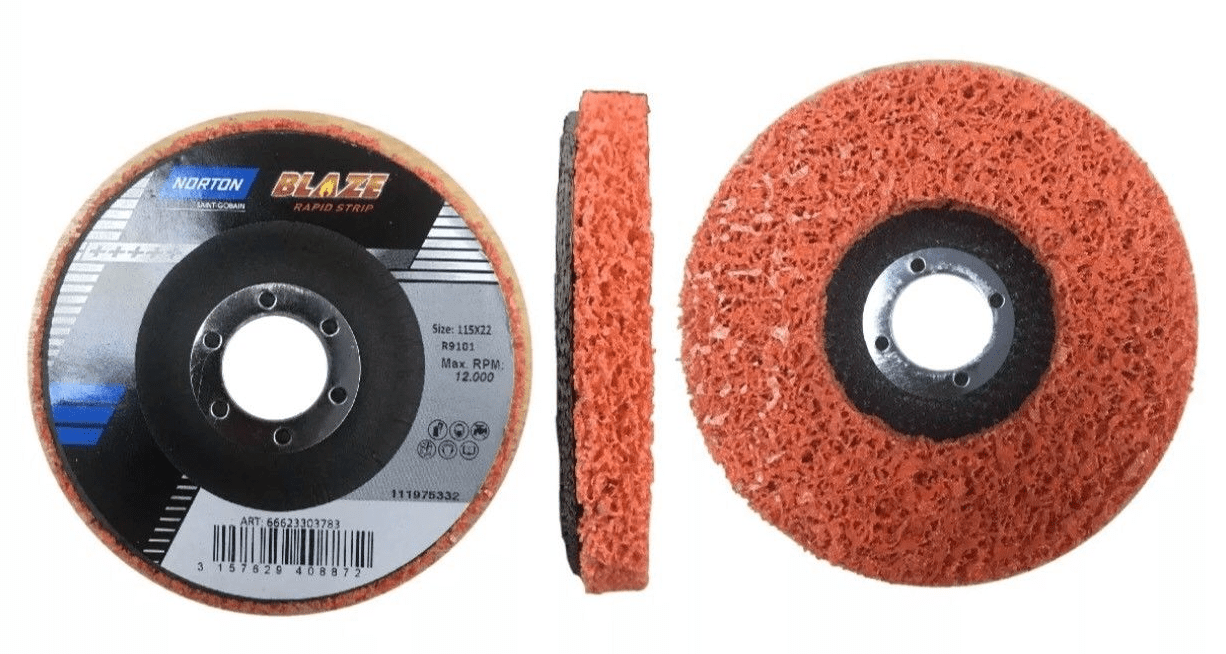 Norton Blaze Rapid Strip Angle Grinder Discs Refinish Systems Ltd