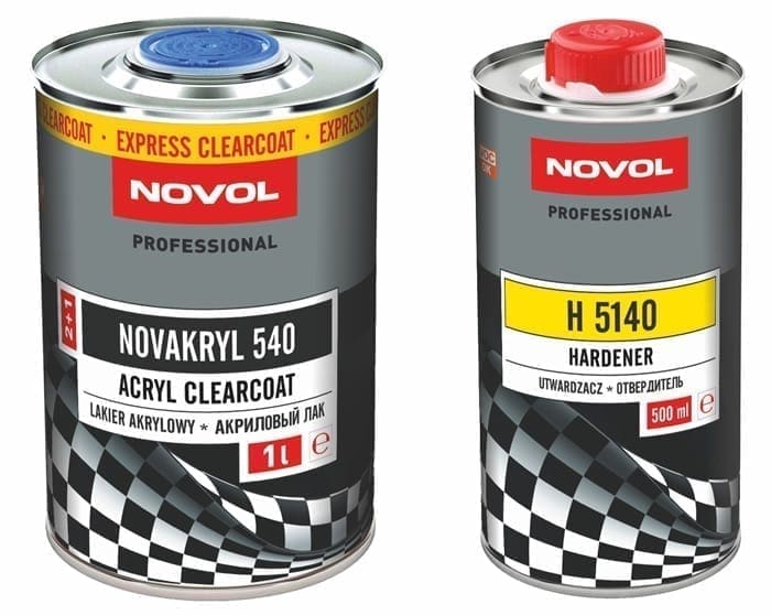 Novol Novakryl 540 Express Clear Lacquer Kit Car 2K Clear Lacquers