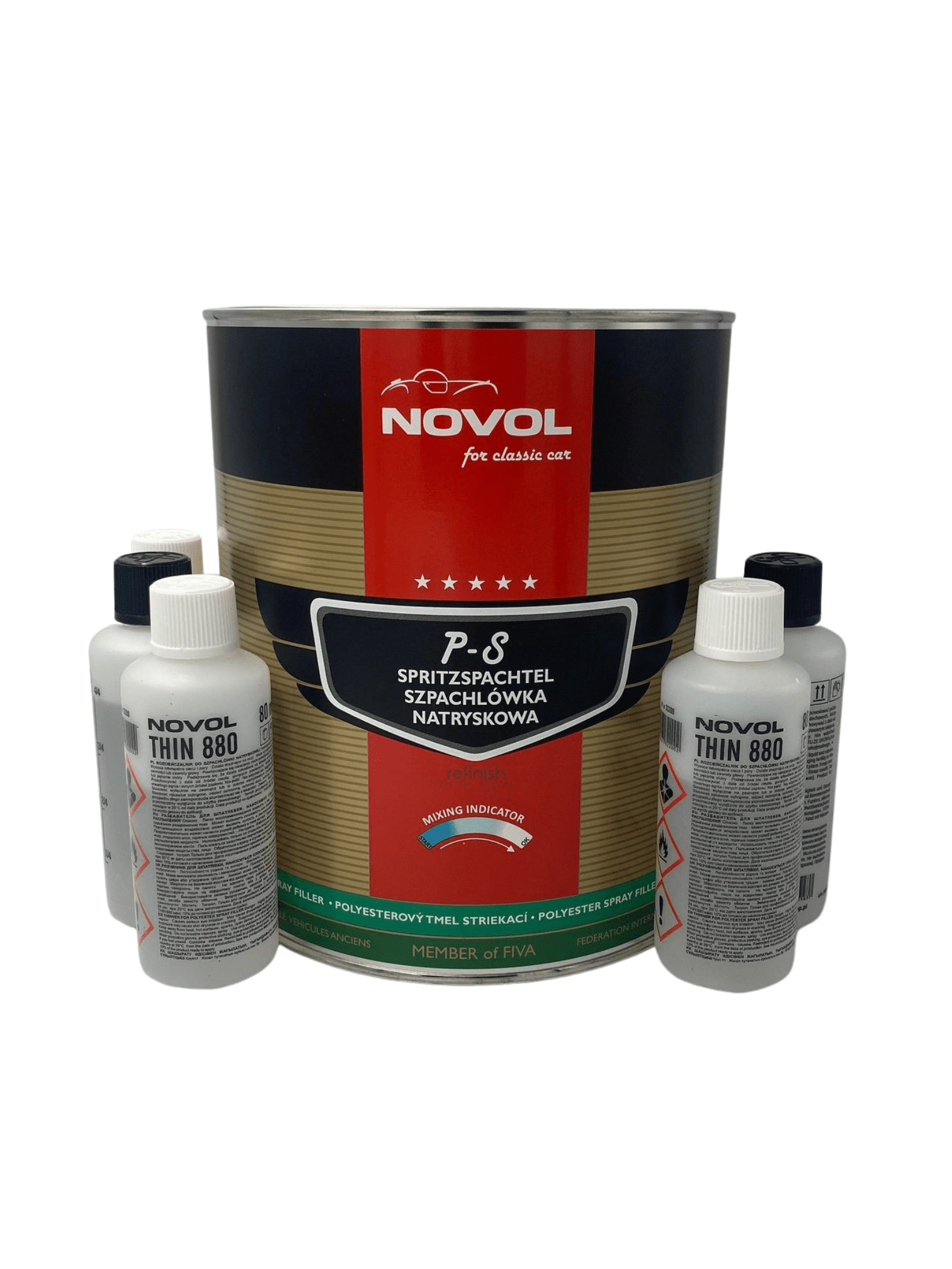 PS Spray filler Novol for Classic Car Refinish Systems Ltd