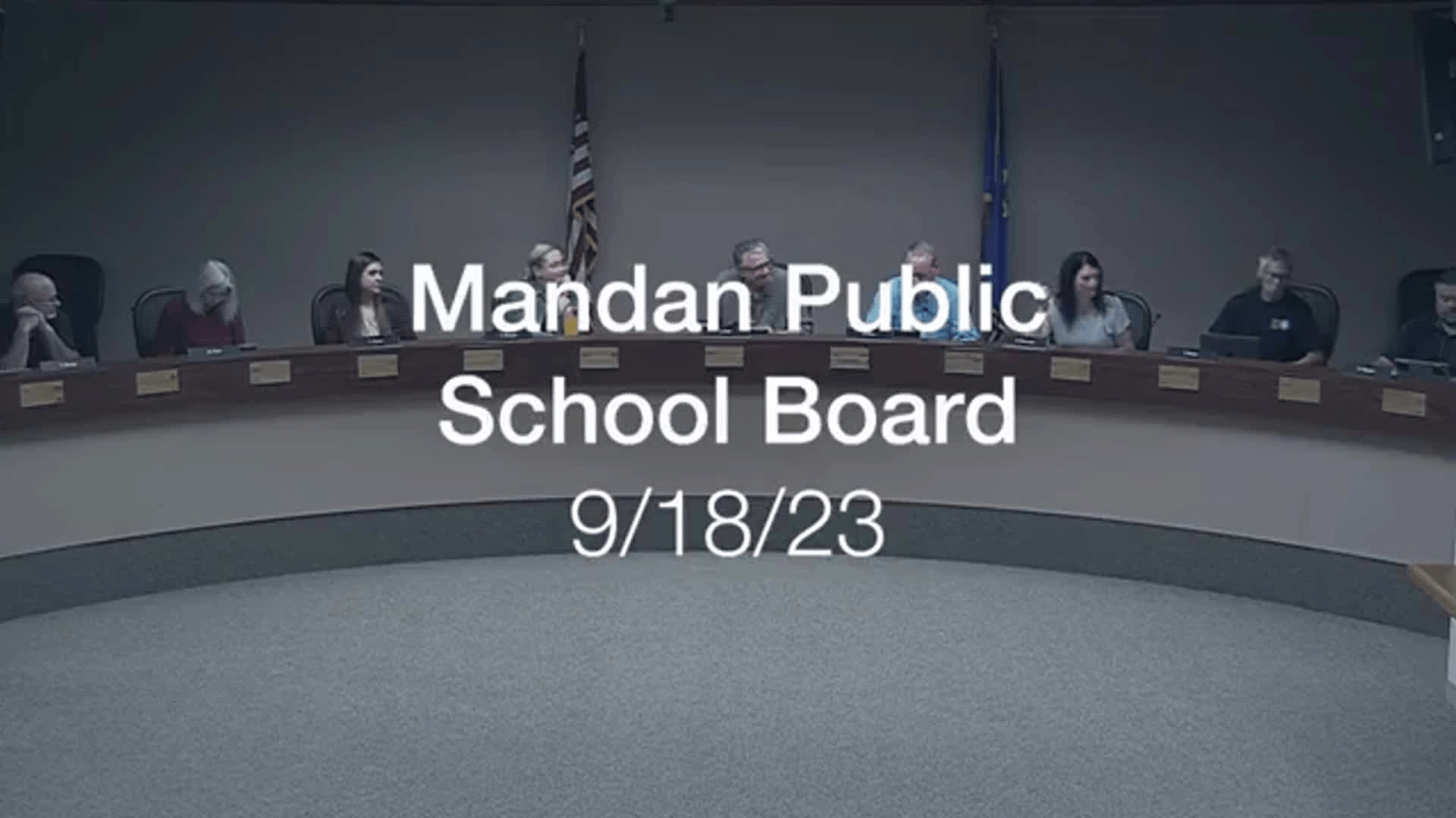 Mandan School Board Replay 9/18/23