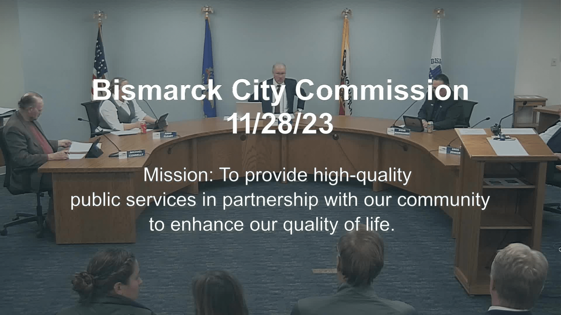 Bismarck City Commission Special Meeting Replay 11/28/23