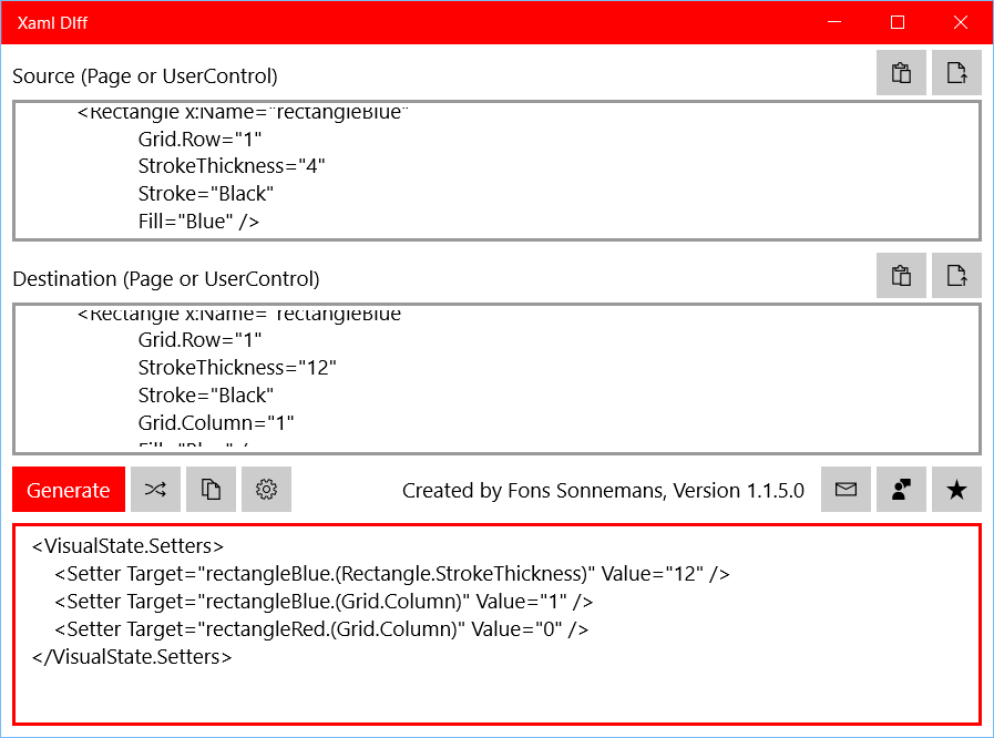 Xaml Diff Generate Visual State Setters Reflection IT