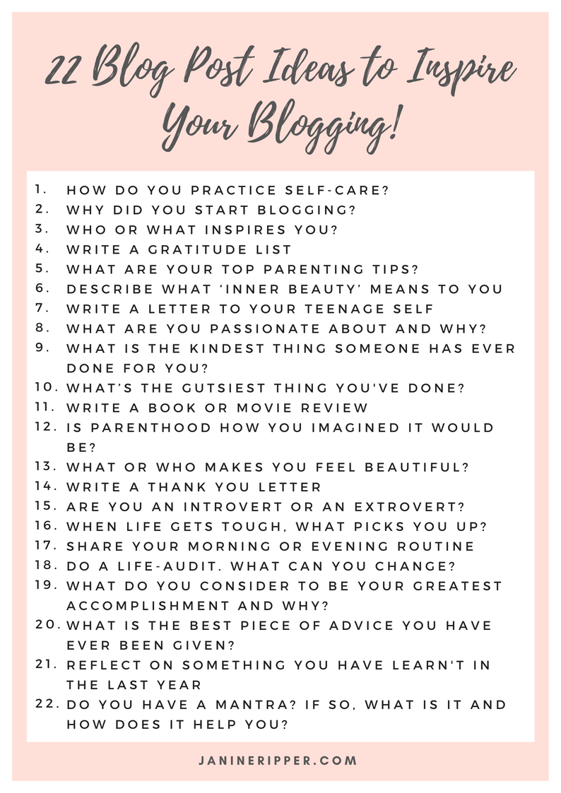 82 Blog Post Ideas to Inspire Your Blogging