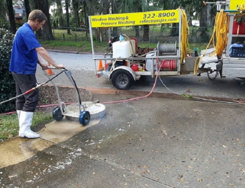 Commercial Pressure Cleaning in Jacksonville, FL Reflections Window