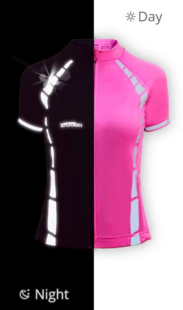 Reflectoes Reflective Cycling Jersey For Men and Women ReflecToes