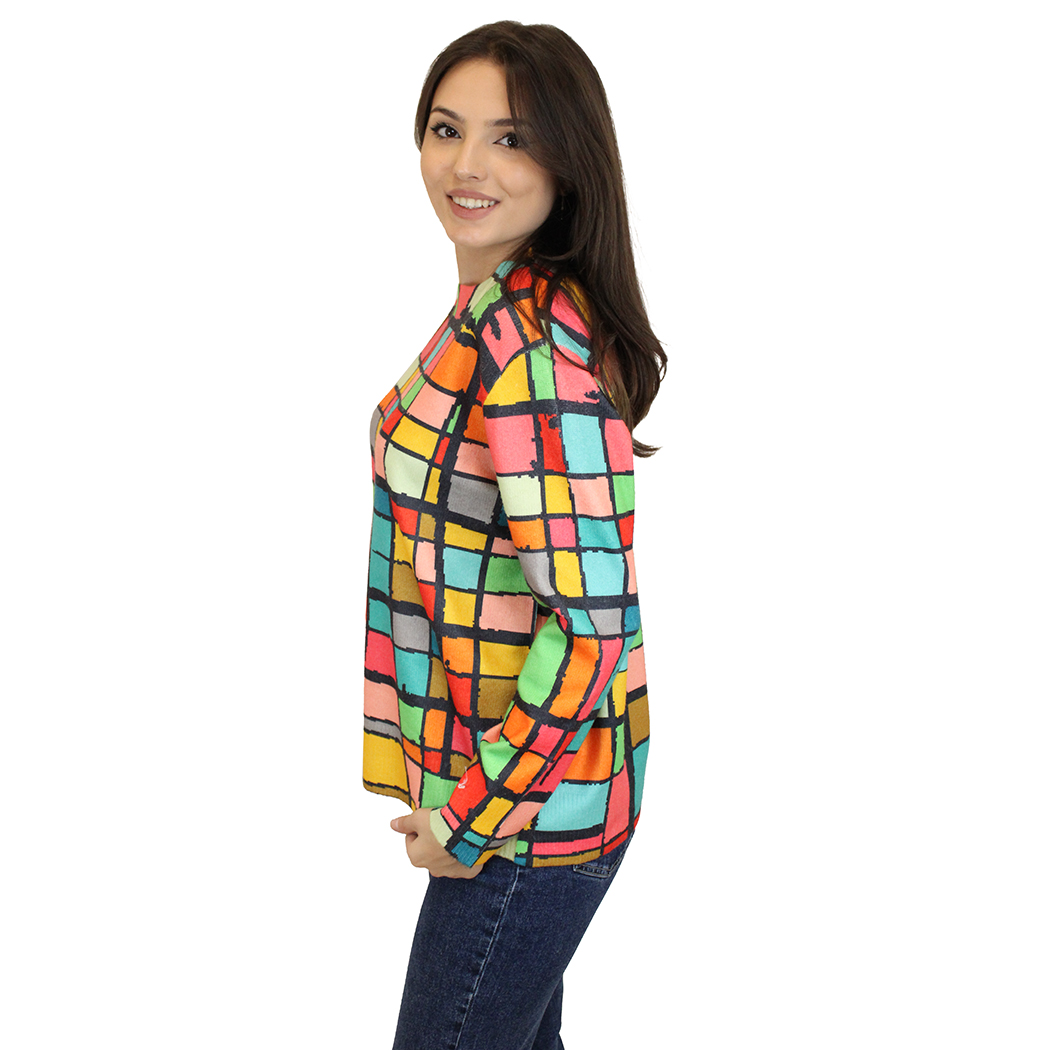 Bluză Franco Ferri Print Multicolor