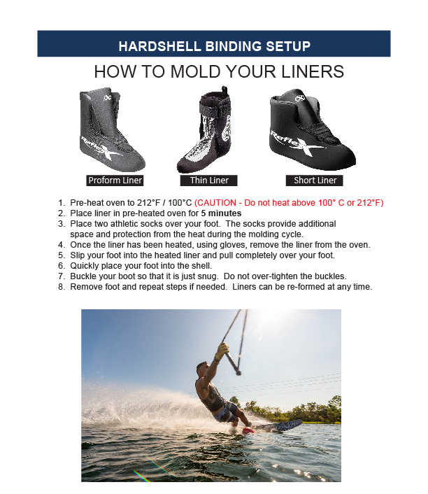 Hardshell Binding Setup Reflex Water Ski