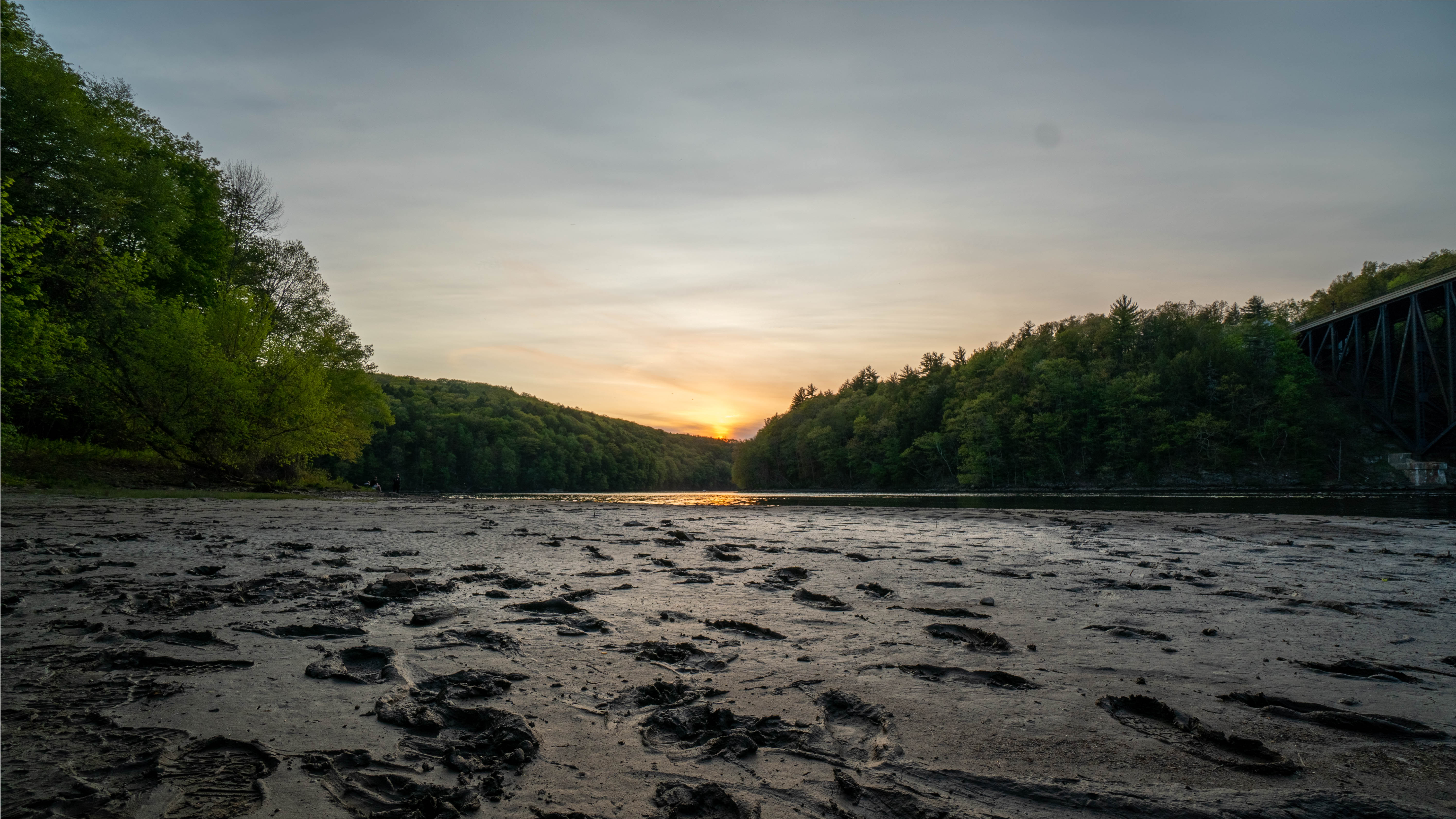 Sunset at French King Bridge, Millers Falls, MA REFRACTIONARY