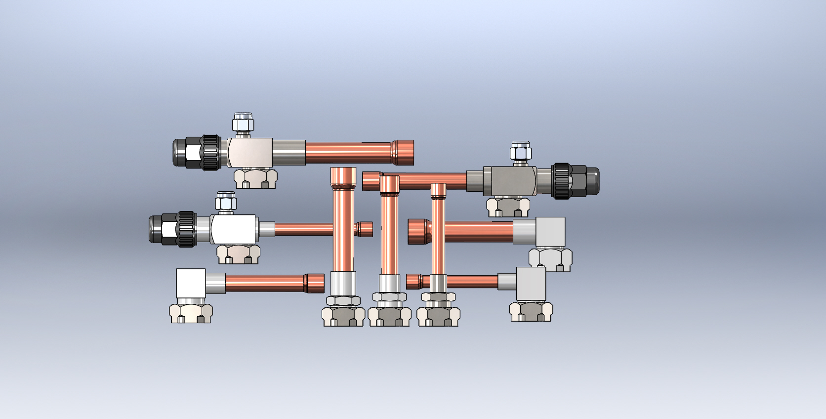 Rotalock Valves and Adapters with Copper Connections Refrigeration