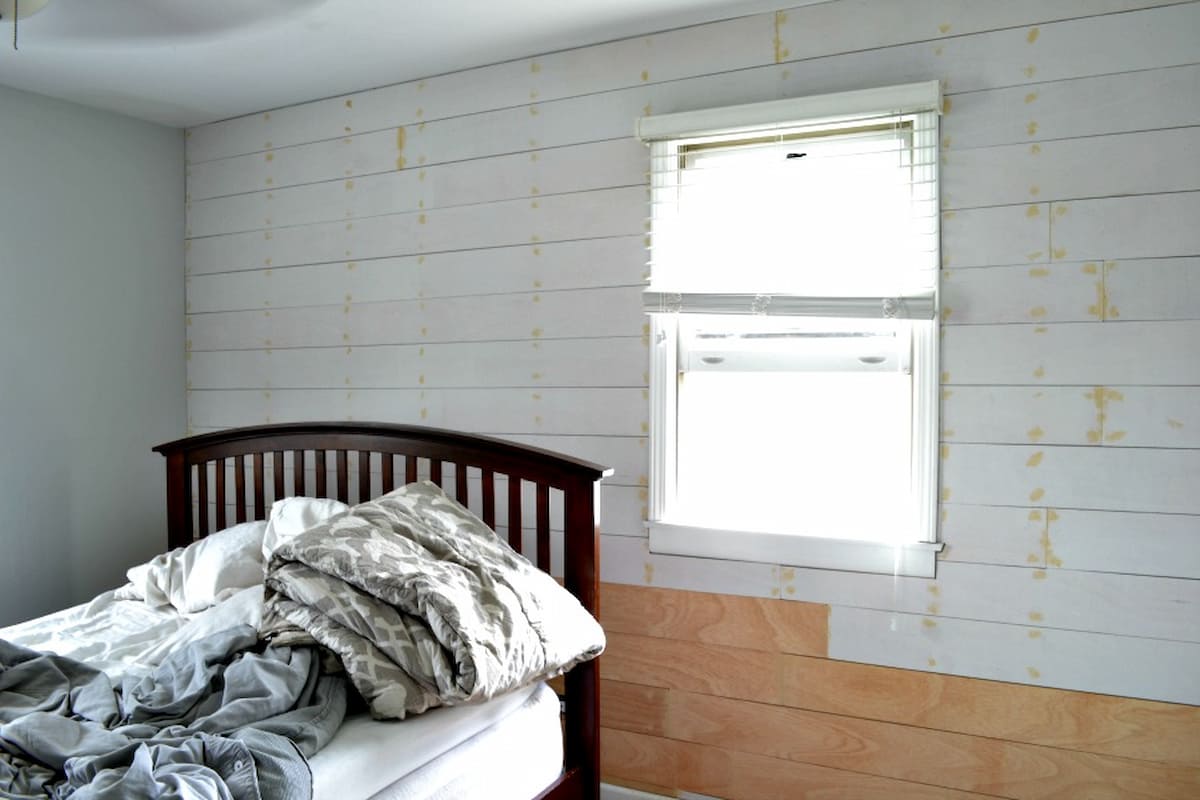 Installing a Shiplap Plank Wall on a Budget ORC Week 3 Refresh Living