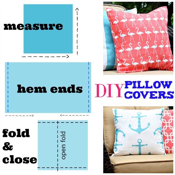 DIY Outdoor Pillow Covers Refresh Restyle