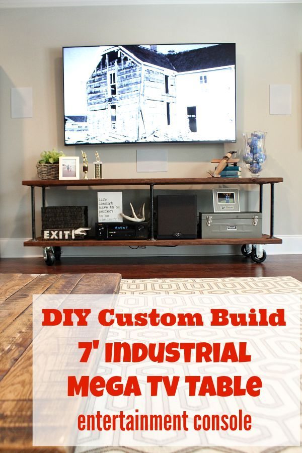 How to create a custom tv console easy DIY instructions included at