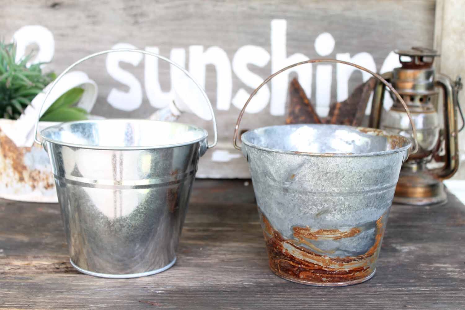 Eisenhower Dollar Set Galvanized Buckets Dollar Tree