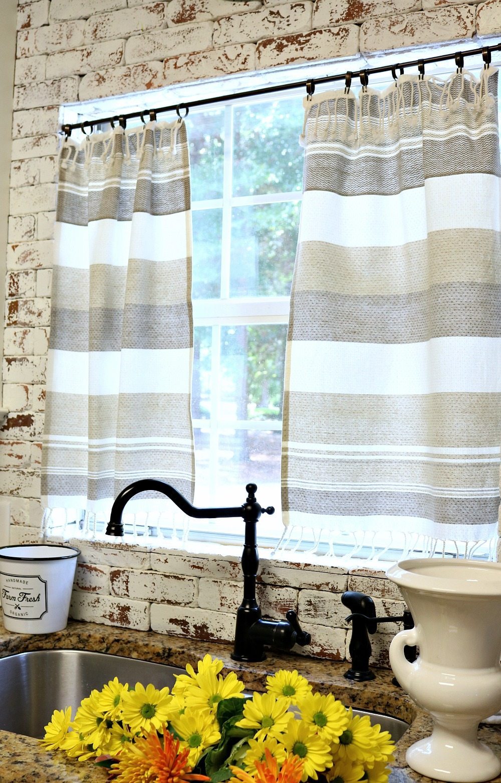 Dishtowel Curtains Refresh Restyle