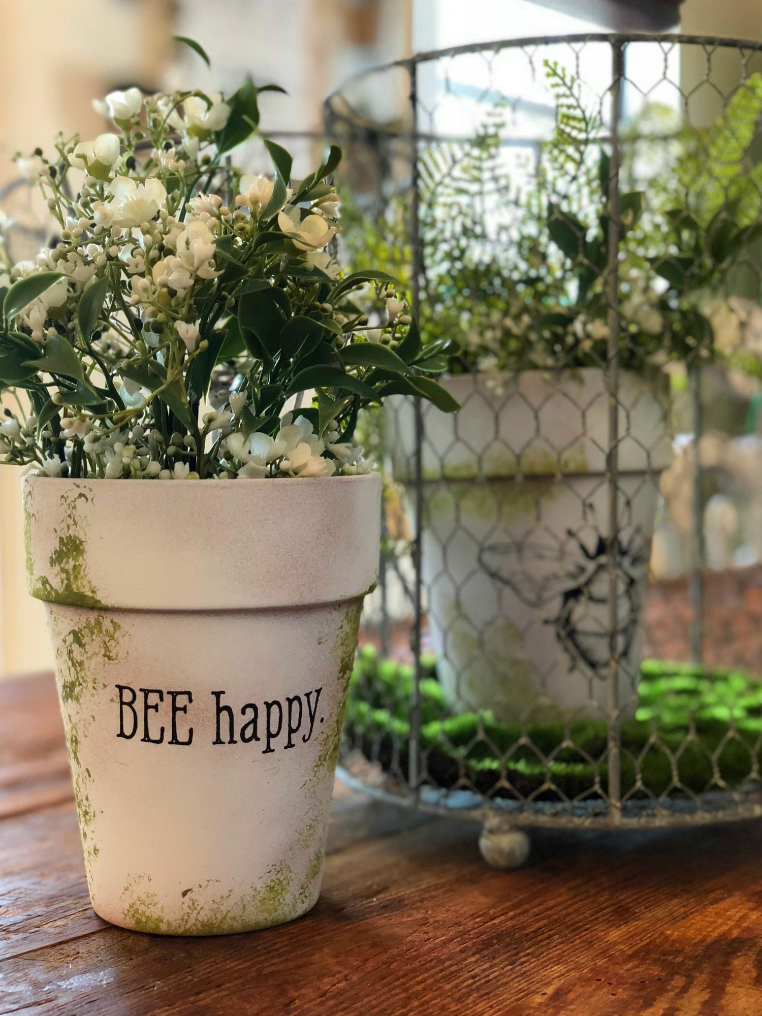 Moss Covered Clay Pots Refresh Restyle