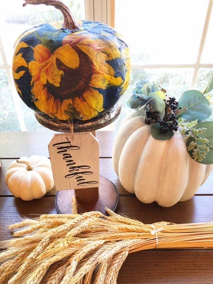 Foam Pumpkins Crafts Hard to believe they were a dollar Refresh Restyle