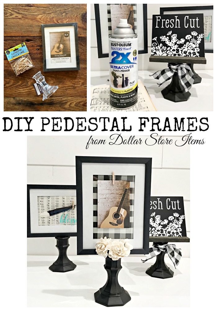 DIY Pedestal Frame easy and affordable Refresh Restyle