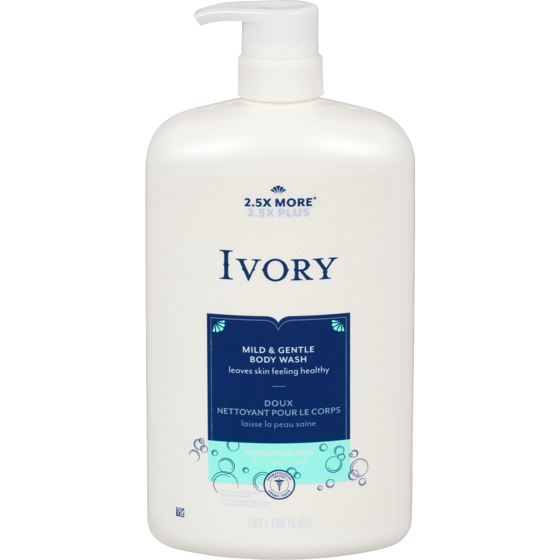 Ivory Body Wash, Mild & Gentle Fragrance free Refresh Store