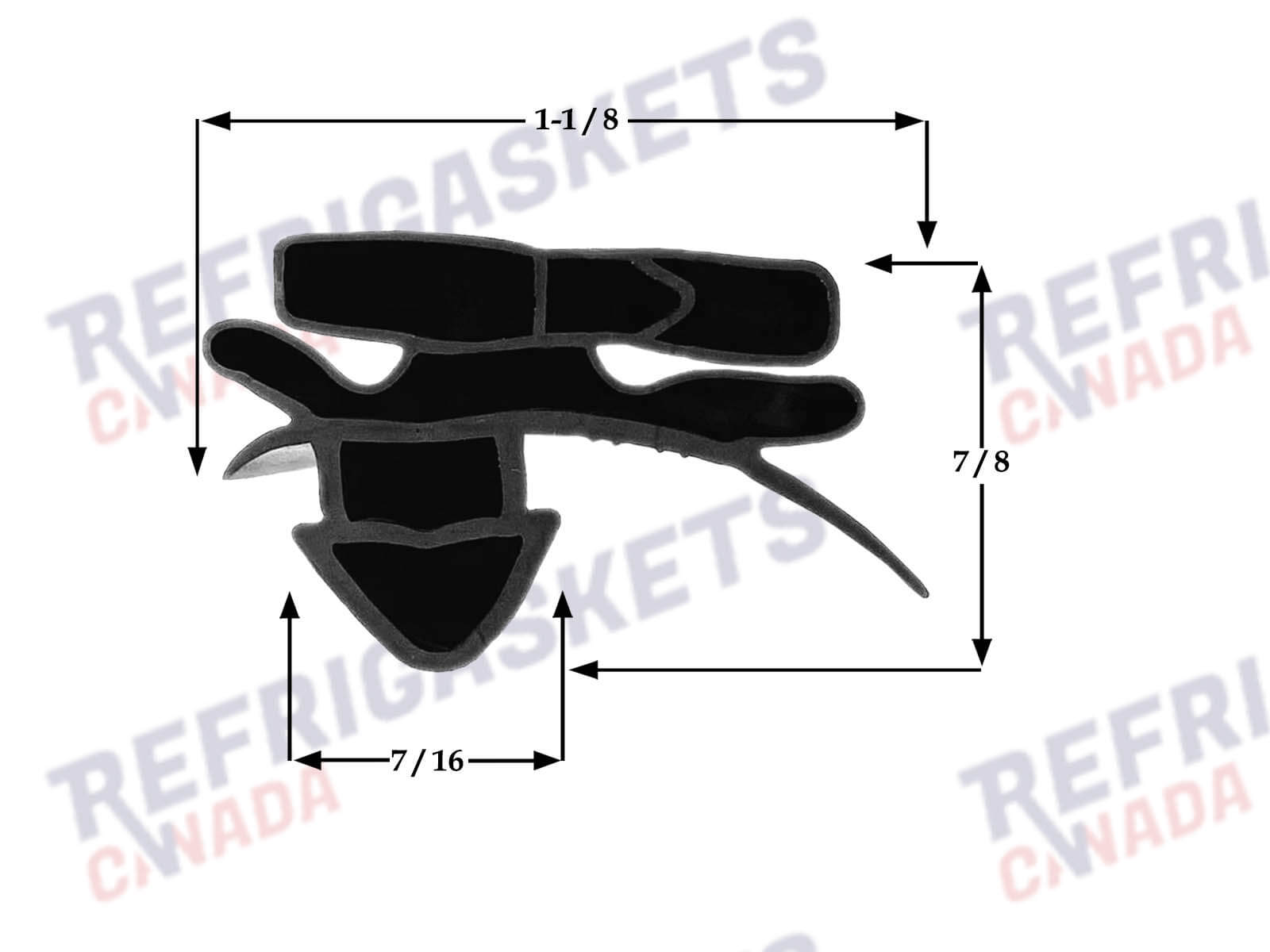 Gasket Profile RF21 Commercial Cooler Gaskets