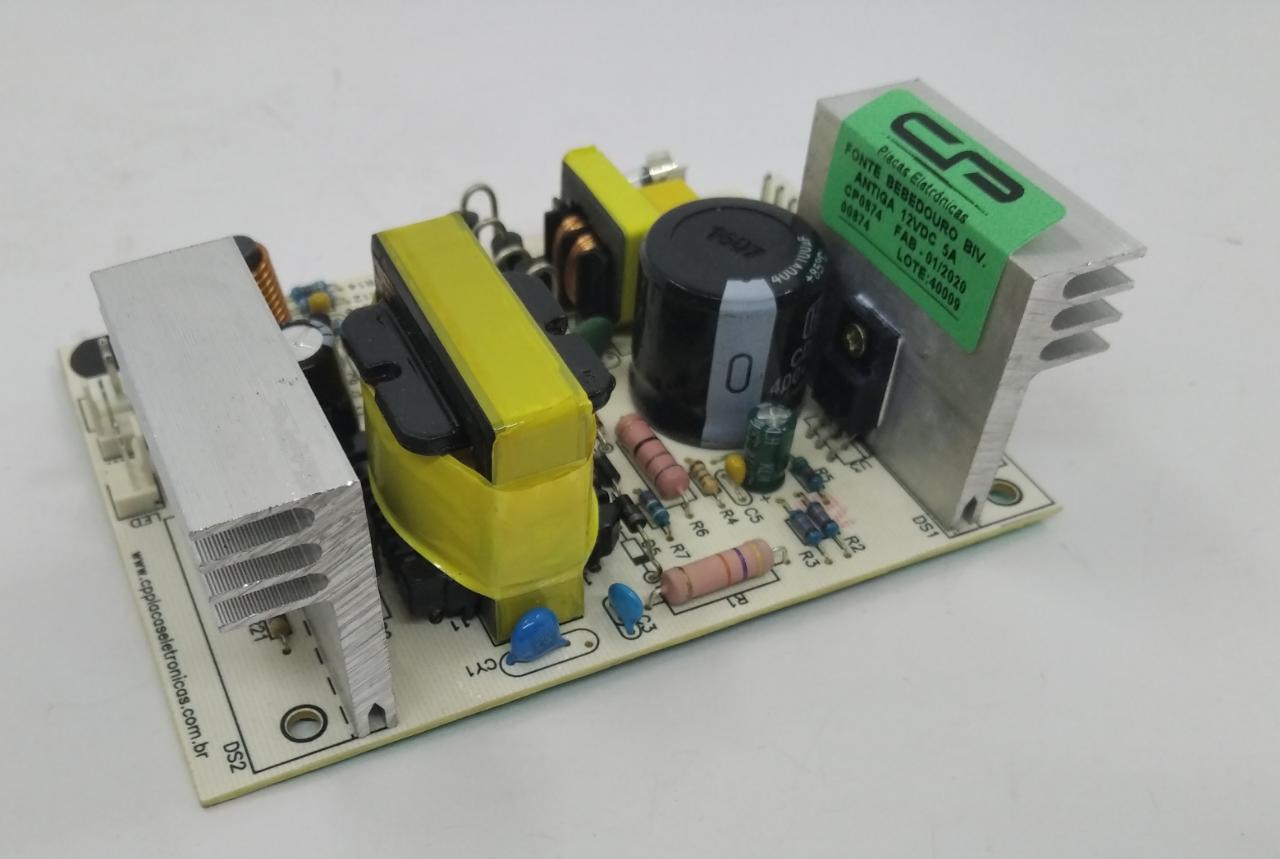 FONTE BEBEDOURO LATINA 5A 12V ANTIGA BIVOLT Refrigeração Fox