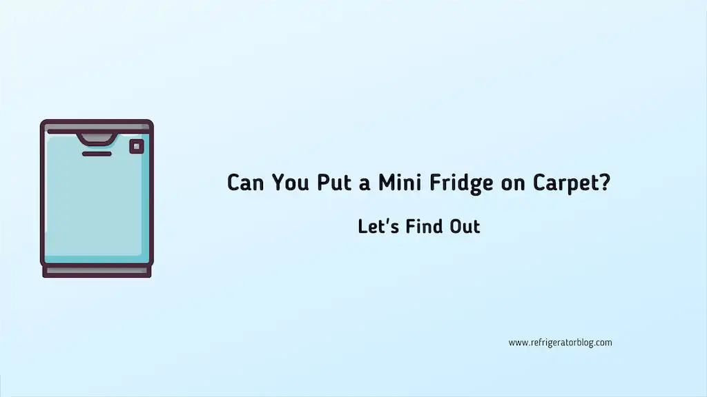 Can You Put a Mini Fridge on Carpet? Let's Find Out