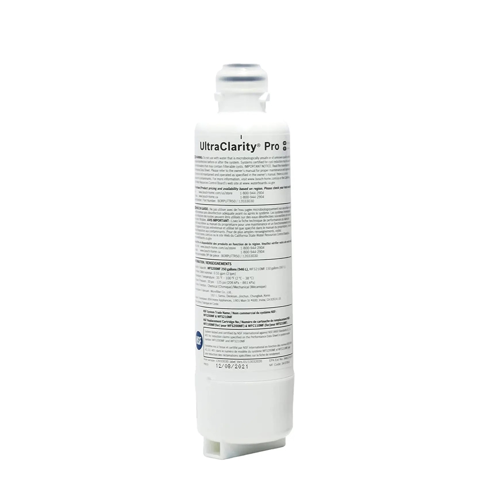 Bosch Ultra Clarity Pro Water Filter (BORPLFTR50) Refrigerator Filter Store