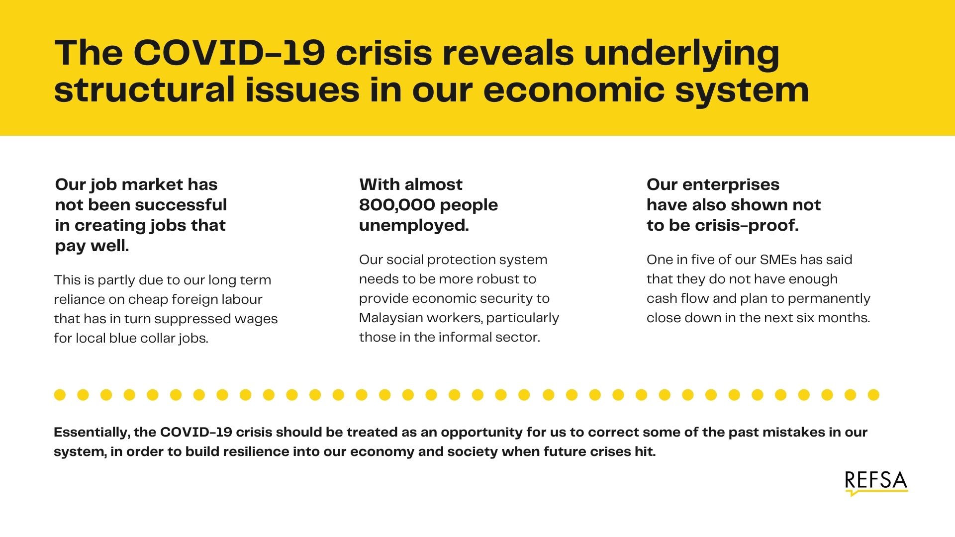Build Back Better Explained REFSA