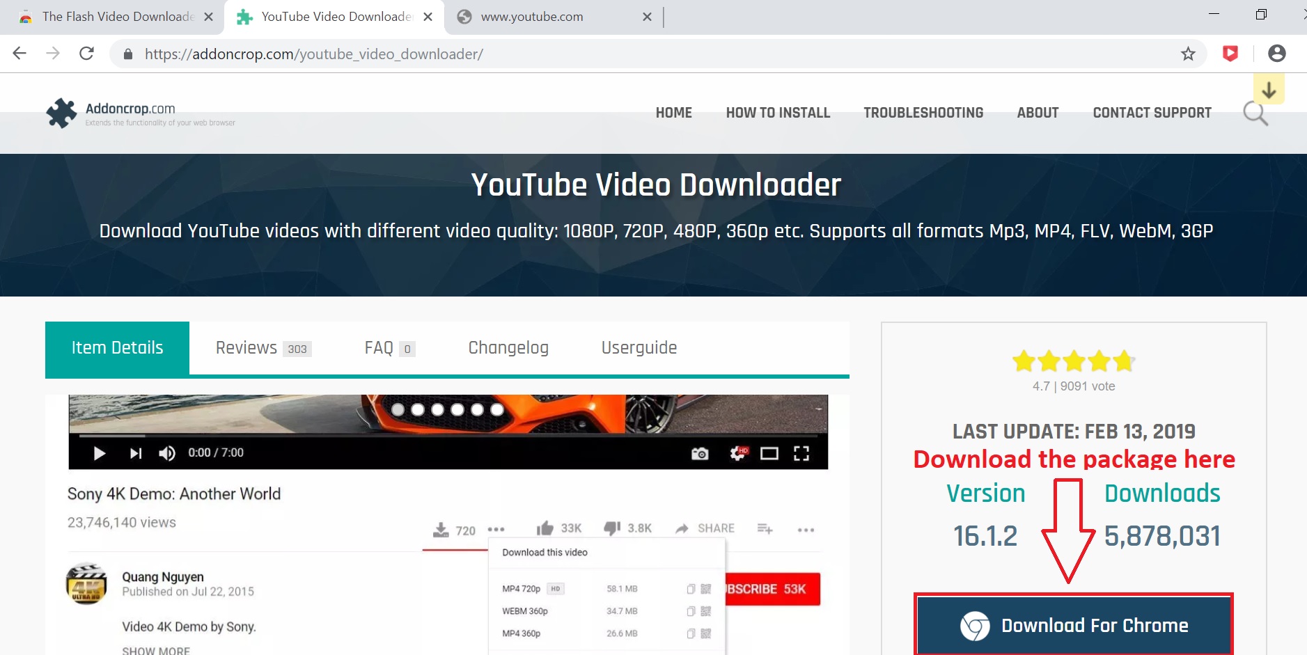 Youtube video downloader addon Chrome Regan's Personal Archive