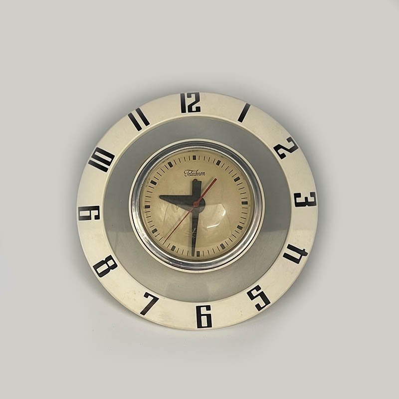 Telechron Round Wall Clock White