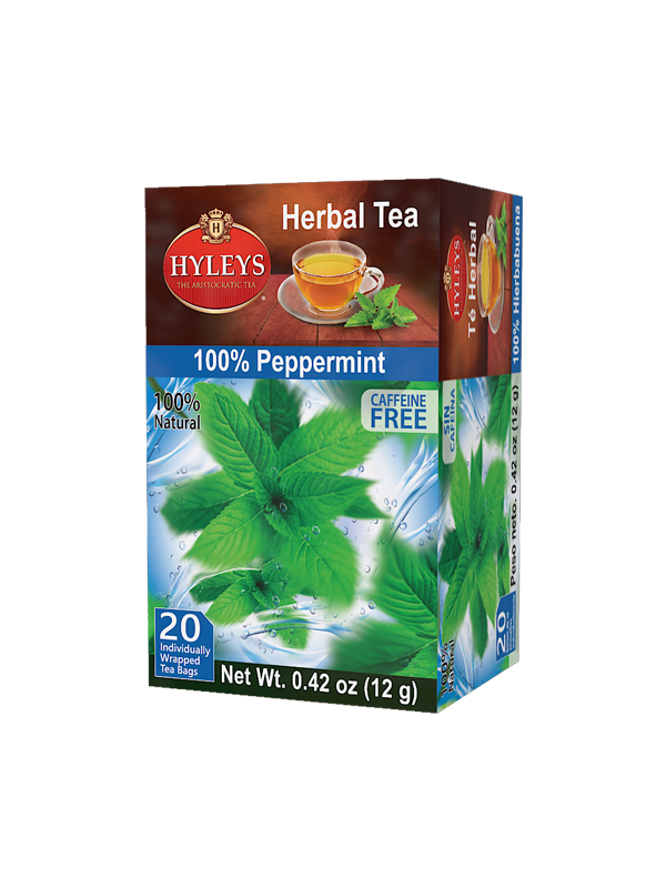 100 PEPPERMINT 20 INDIVIDUALLY WRAPPED TEA BAGS Regency Teas (PVT) LTD