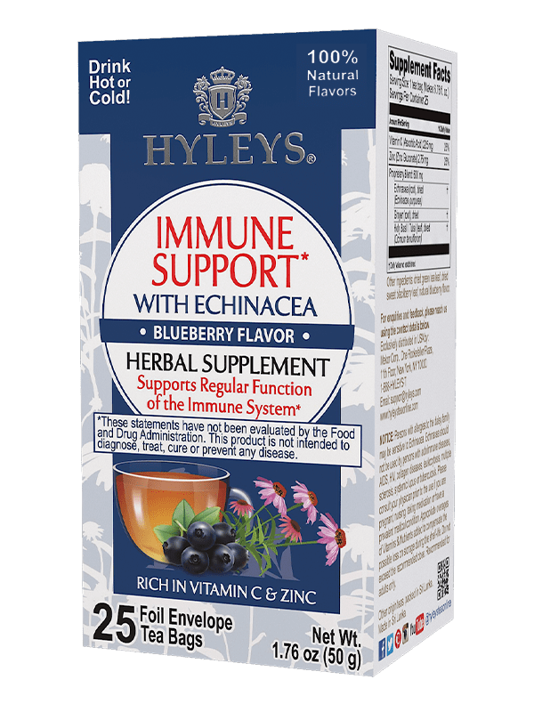 IMMUNE SUPPORT WITH ECHINACEA BLUEBERRY FLAVOR 25 FOIL ENVELOPE TEA