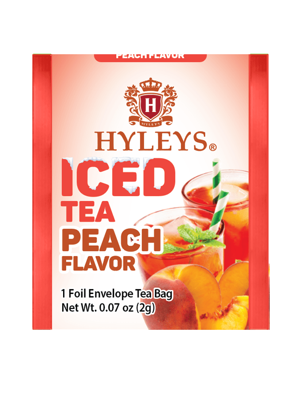 ICED TEA PEACH FLAVOR 20 INDIVIDUALLY WRAPPED TEA BAGS Regency Teas