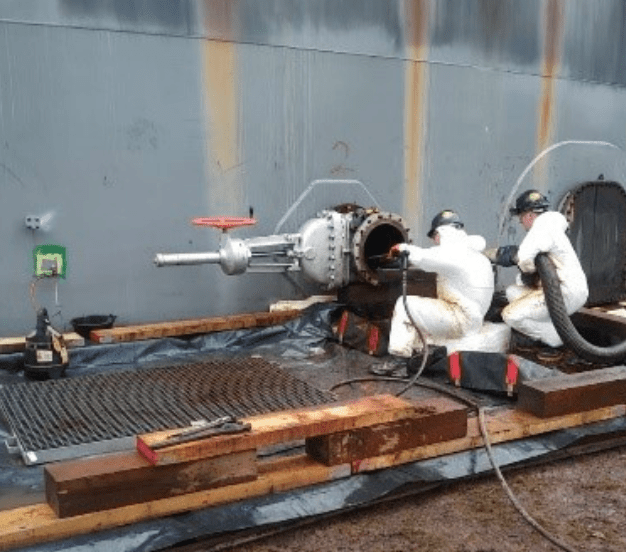 Black Oil Tank Clean ReGen Robotics